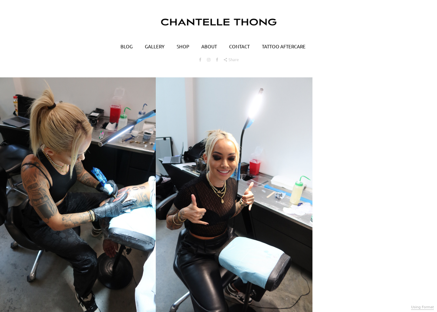 CONTACT - Chantelle Thong Tattoos