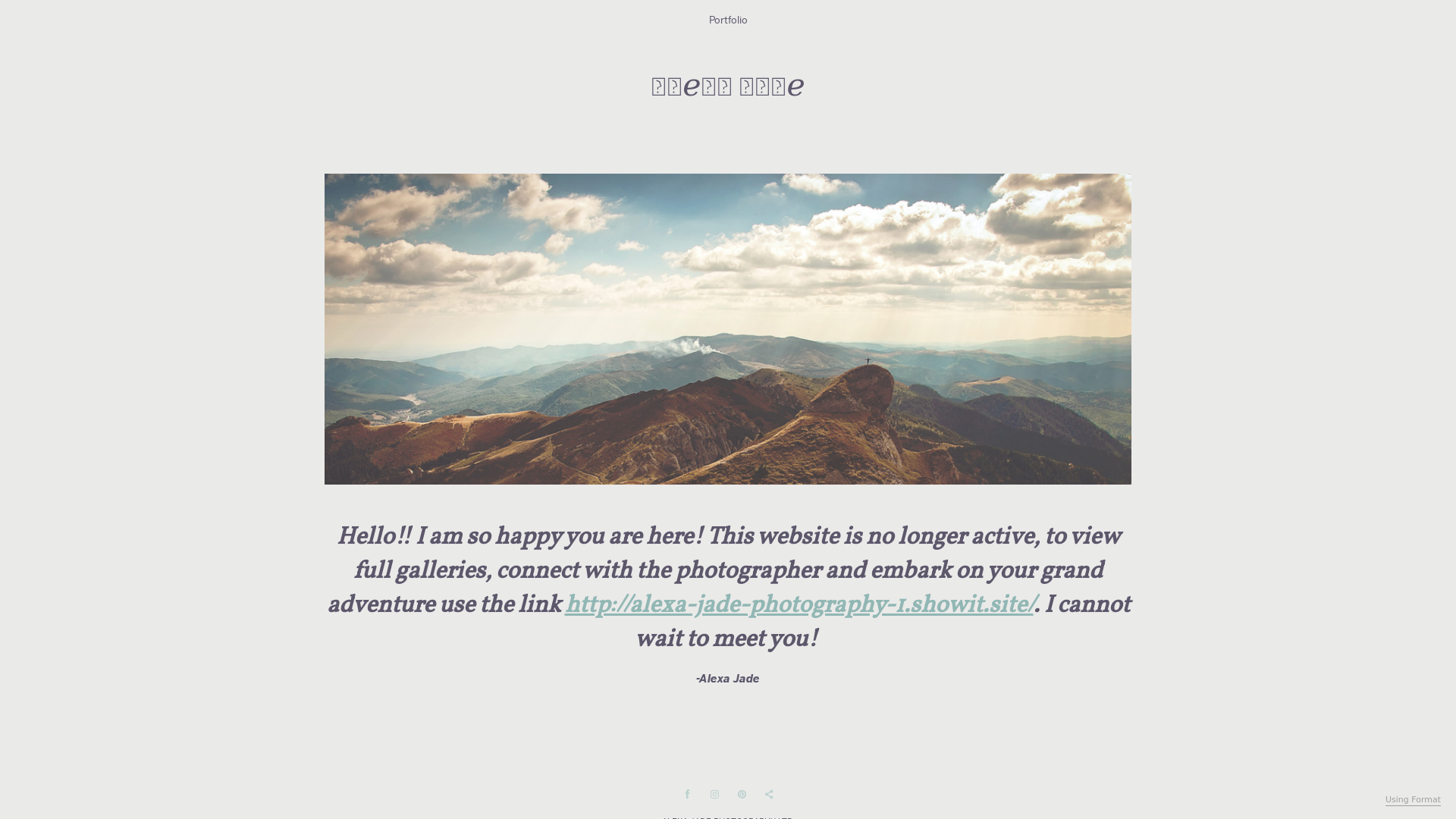 online photography portfolio