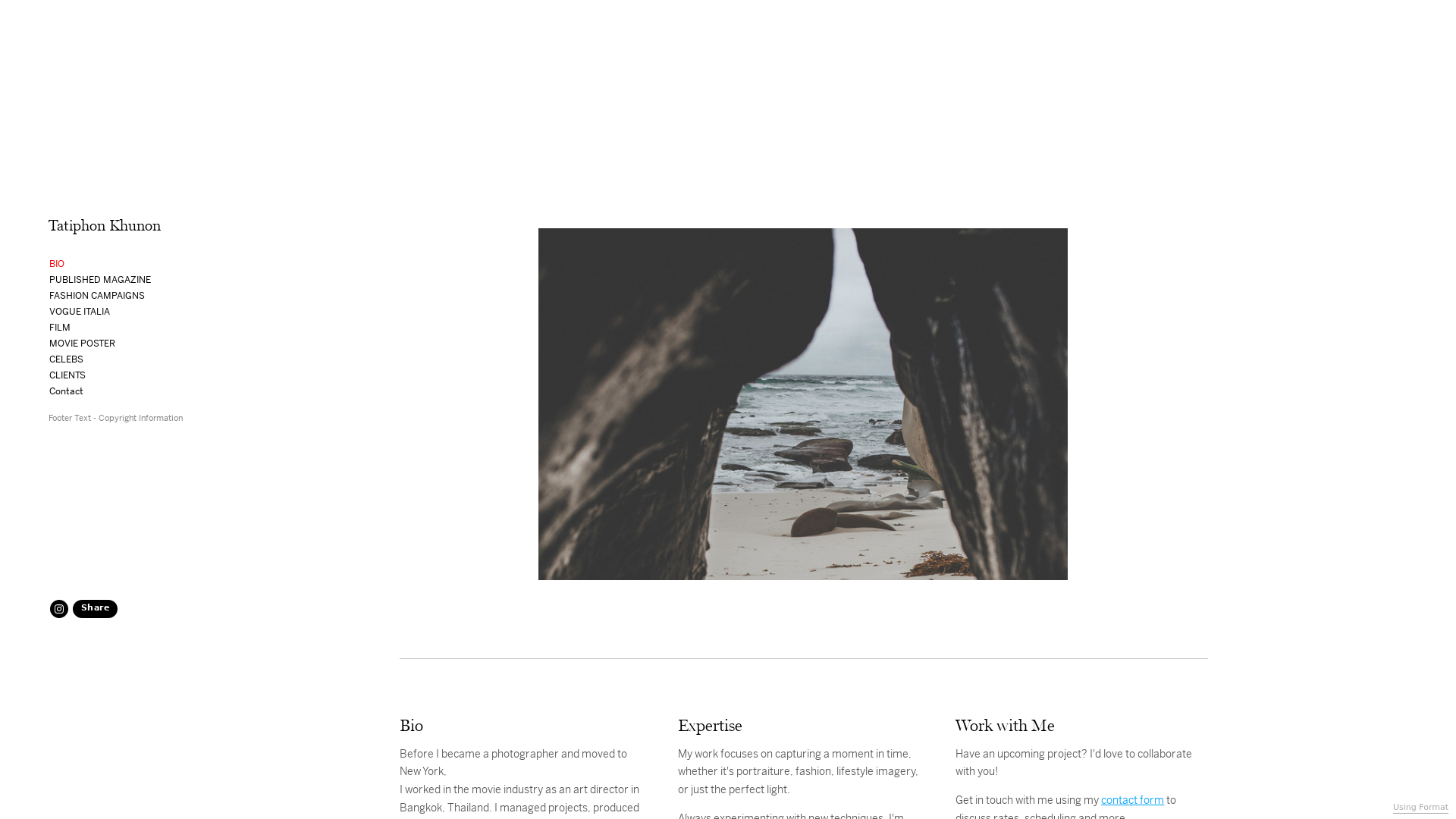 online photography portfolio