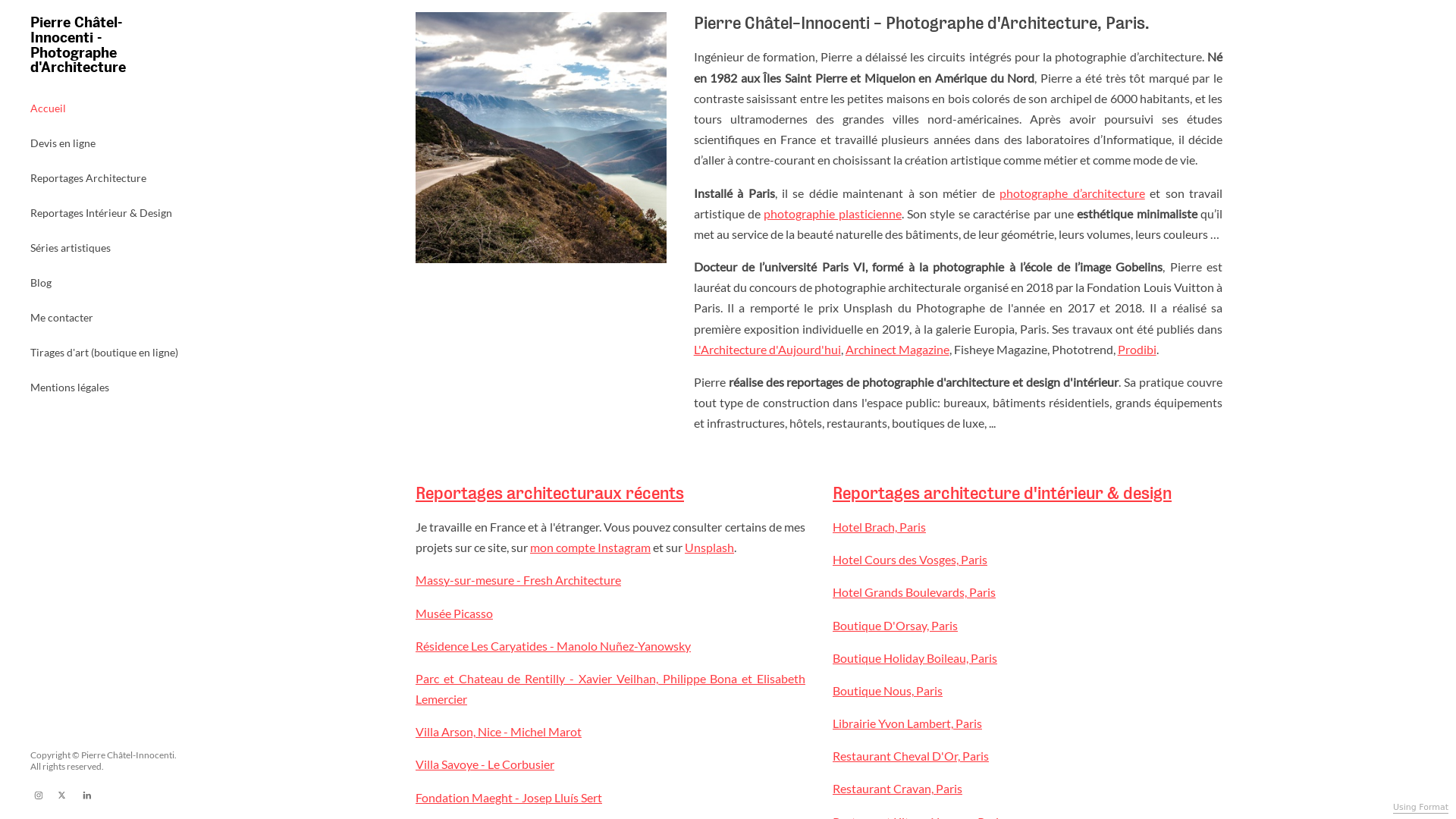 online photography portfolio