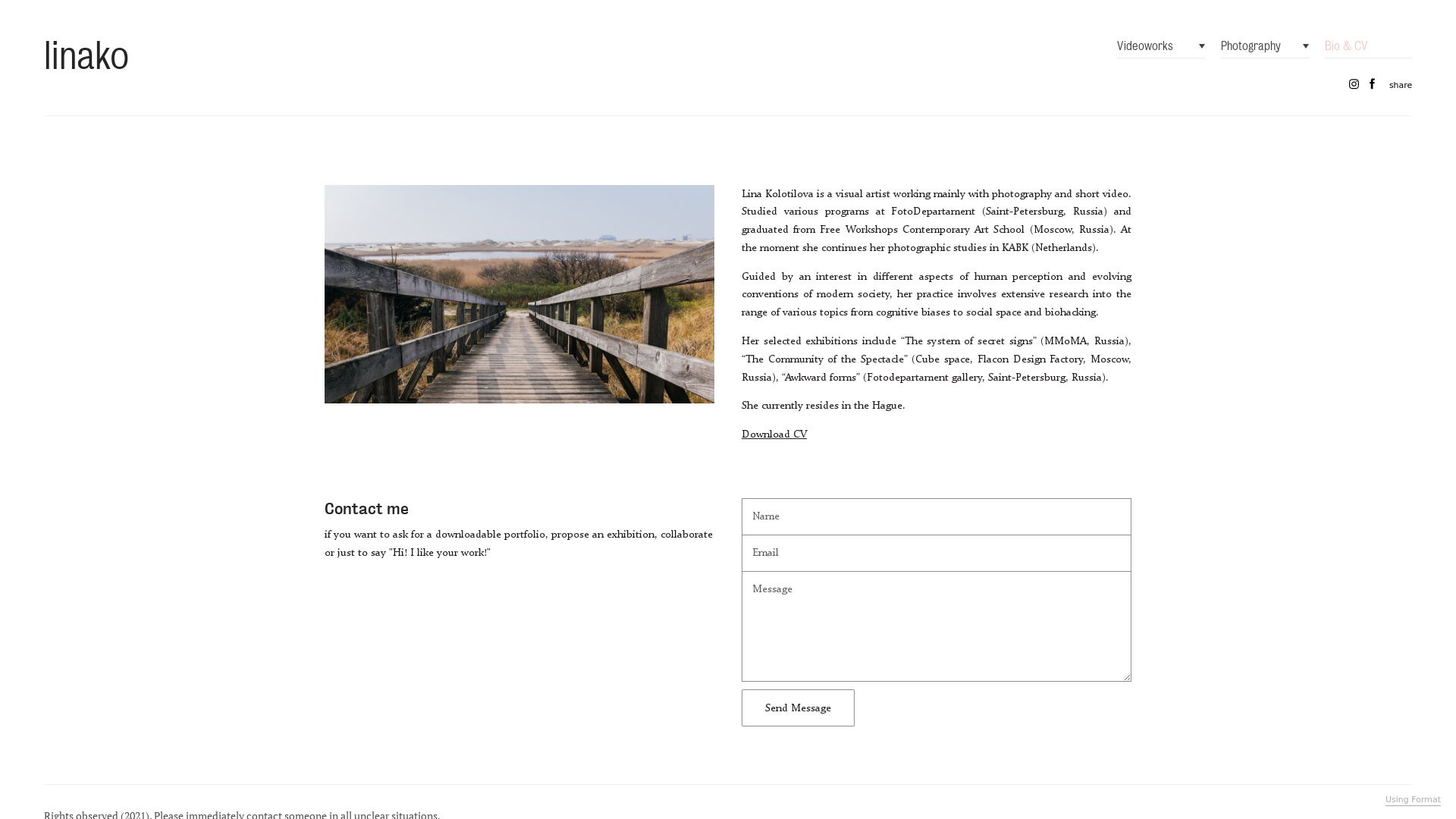online photography portfolio