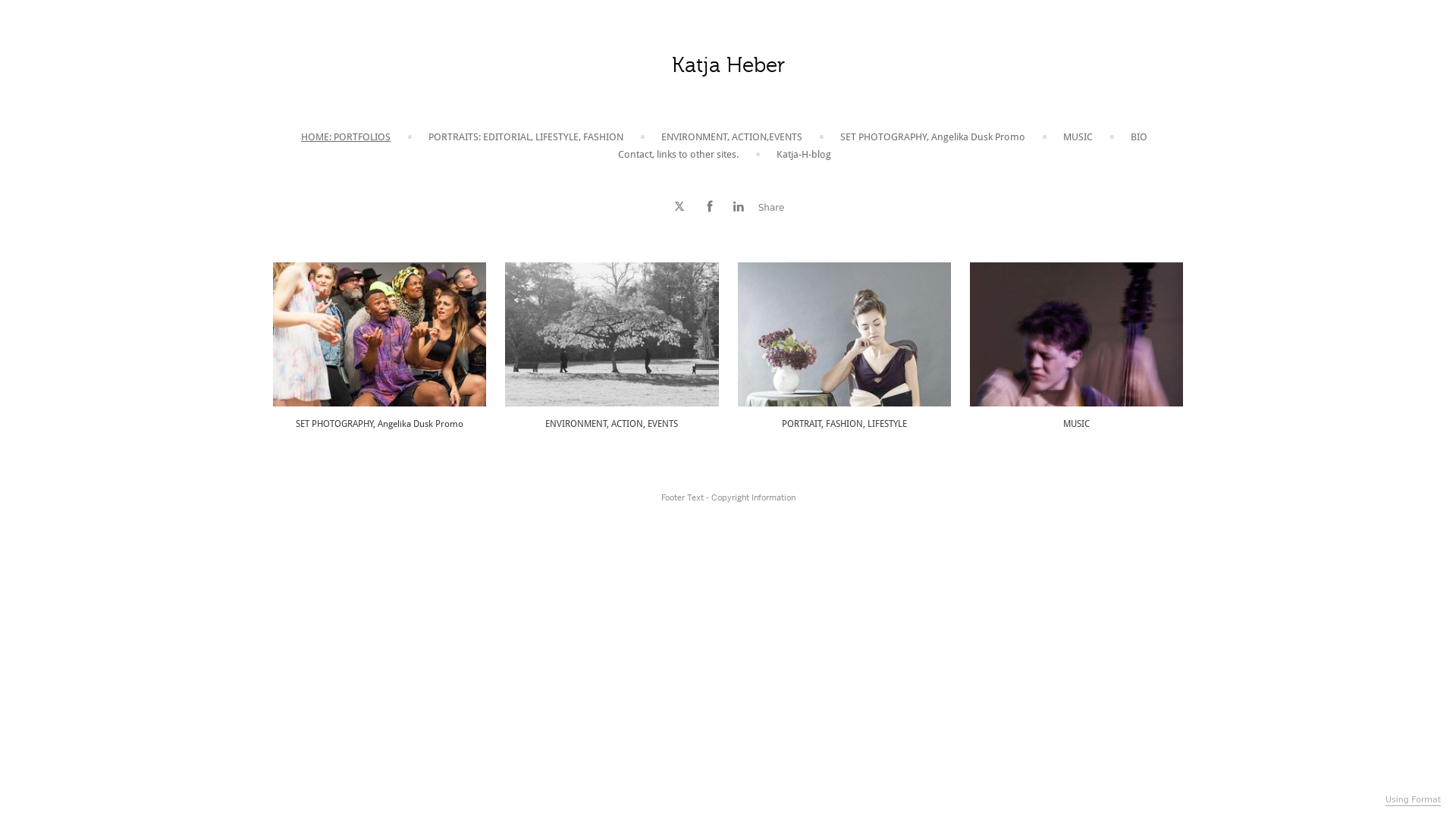 online photography portfolio