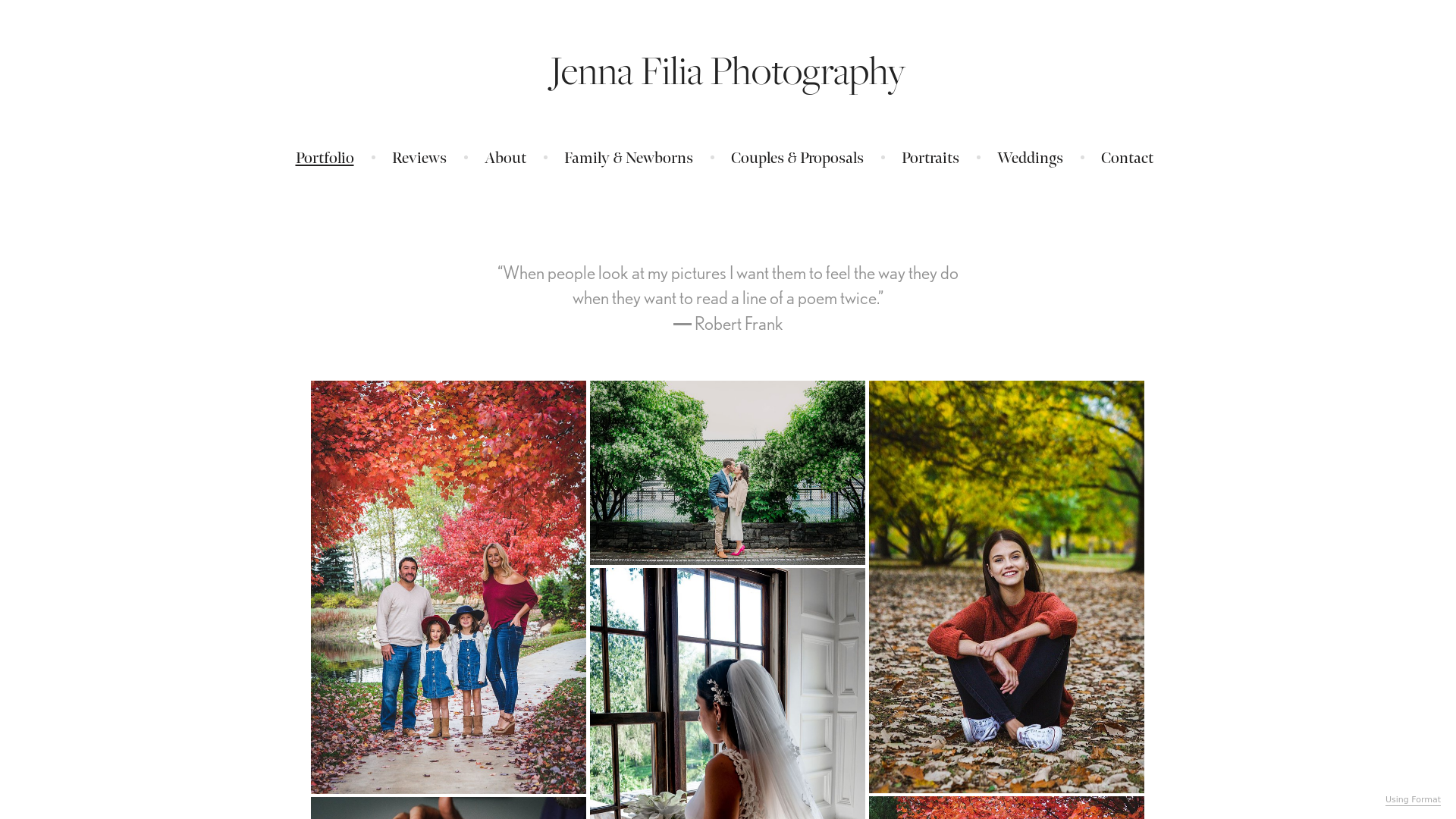 online photography portfolio