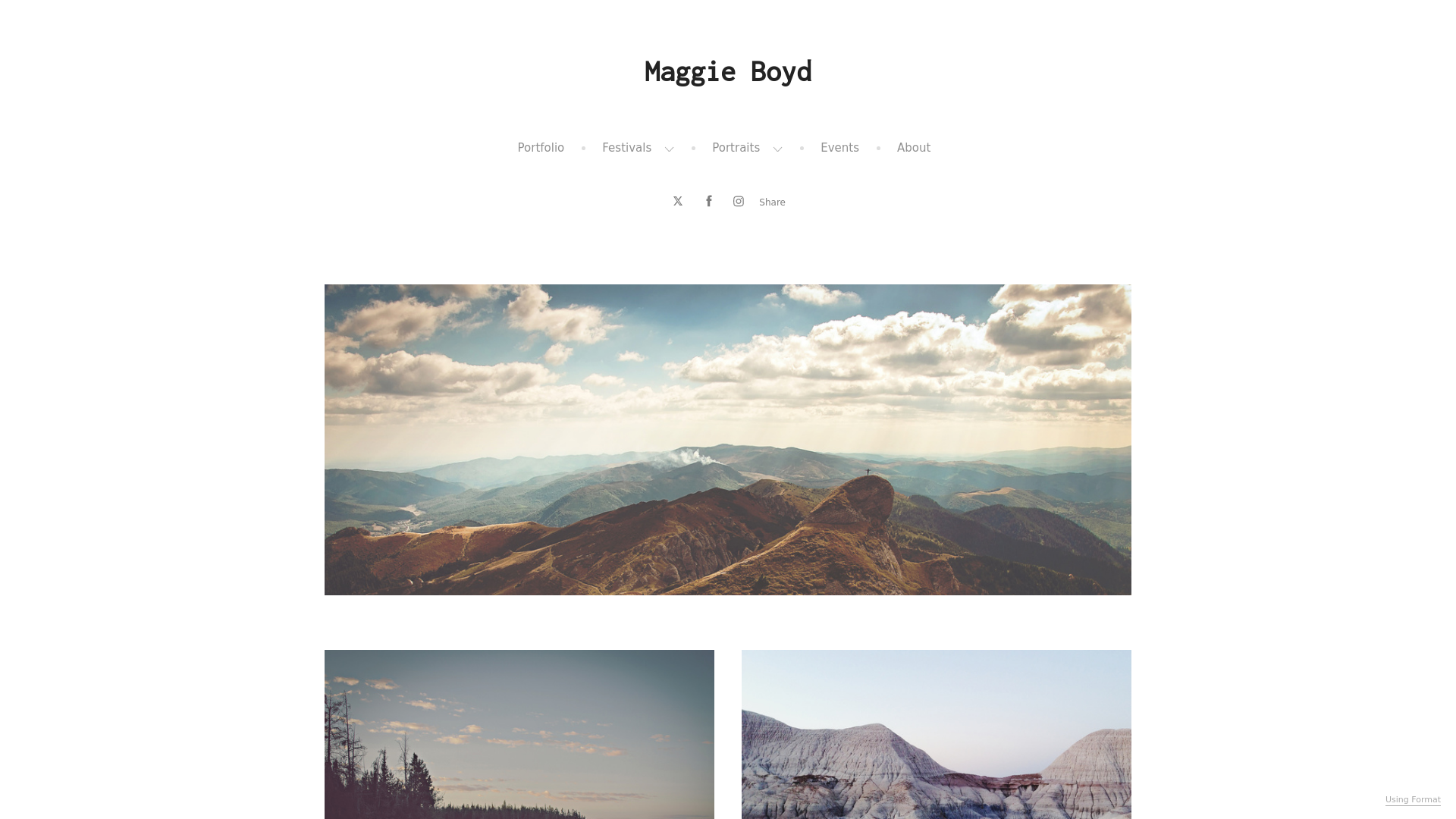 online photography portfolio