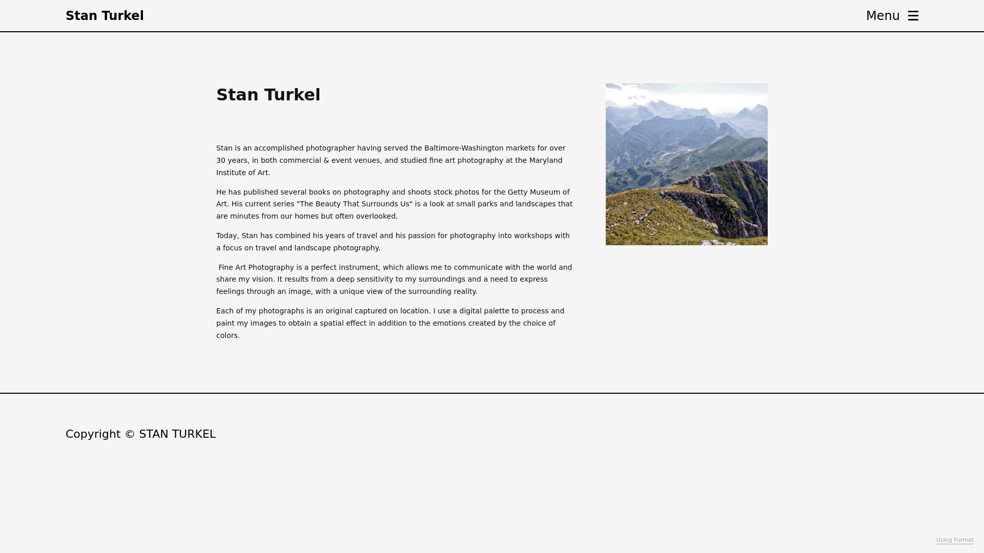 online photography portfolio