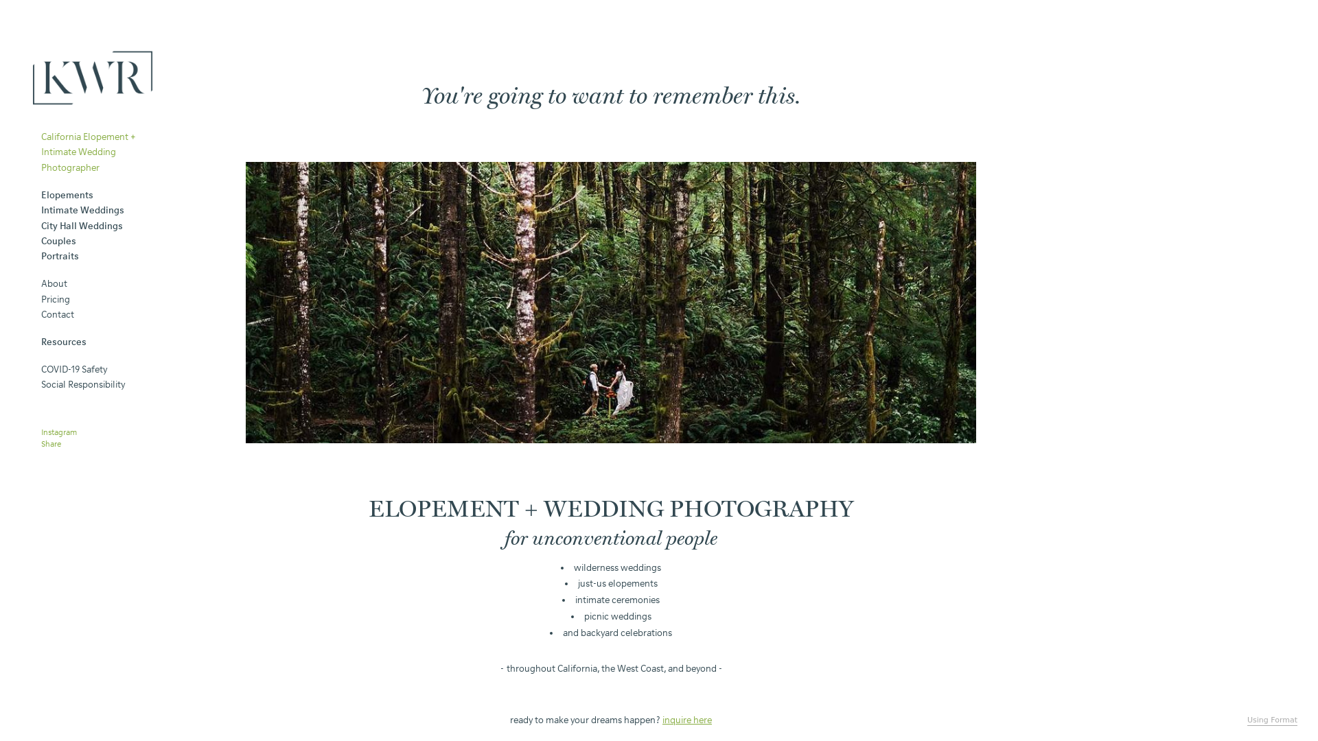 online photography portfolio
