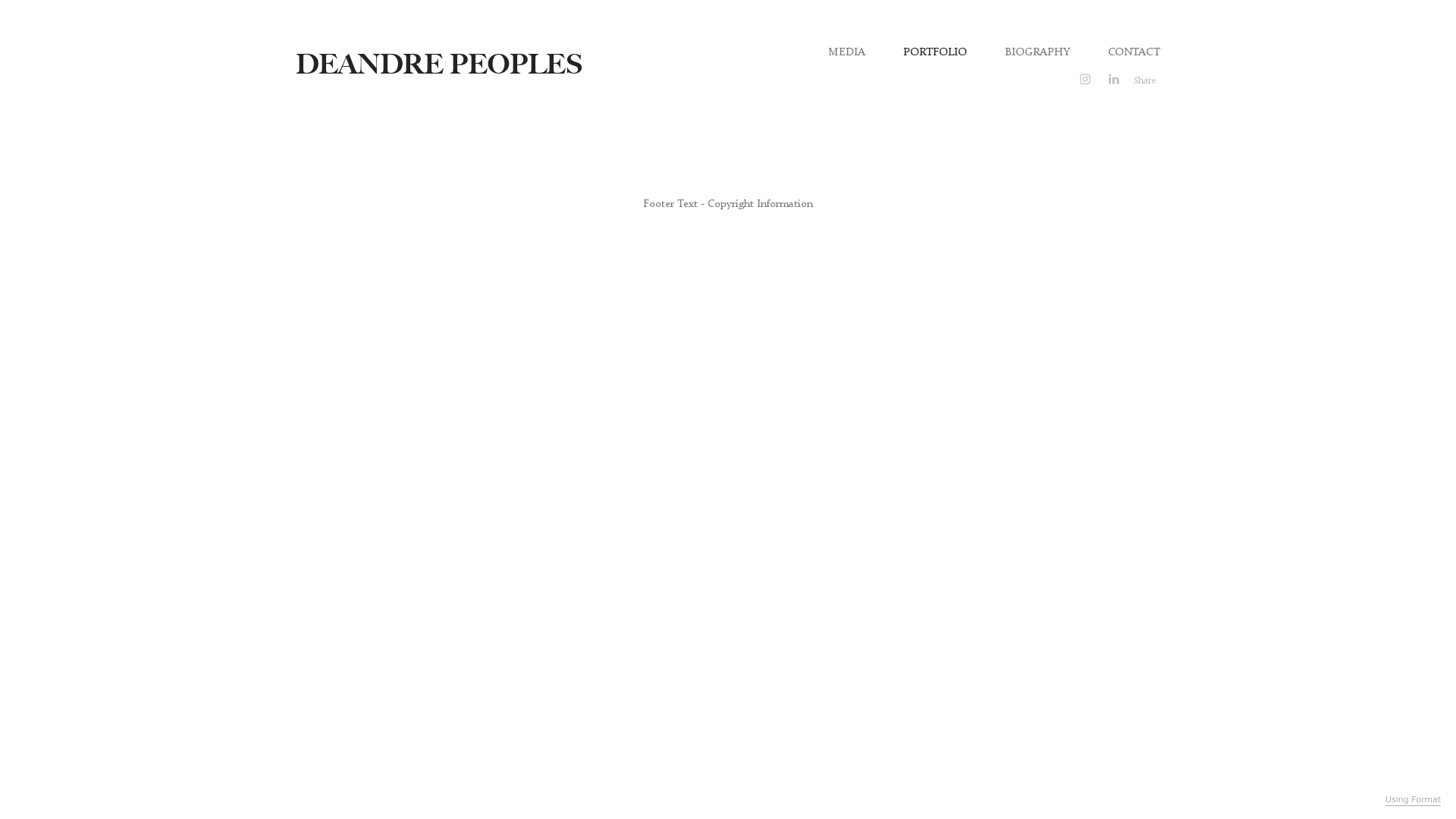 Format portfolio