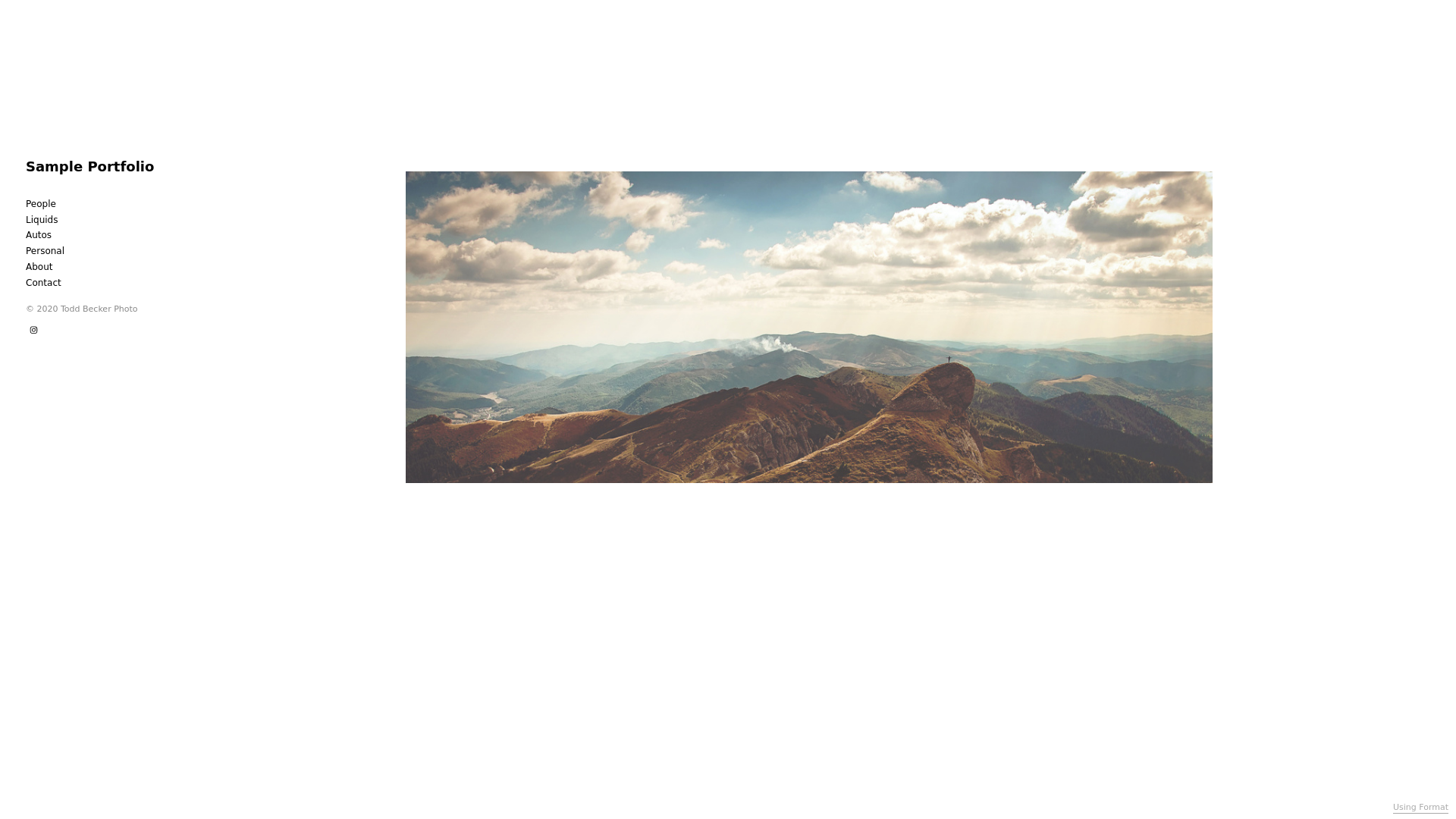 online photography portfolio