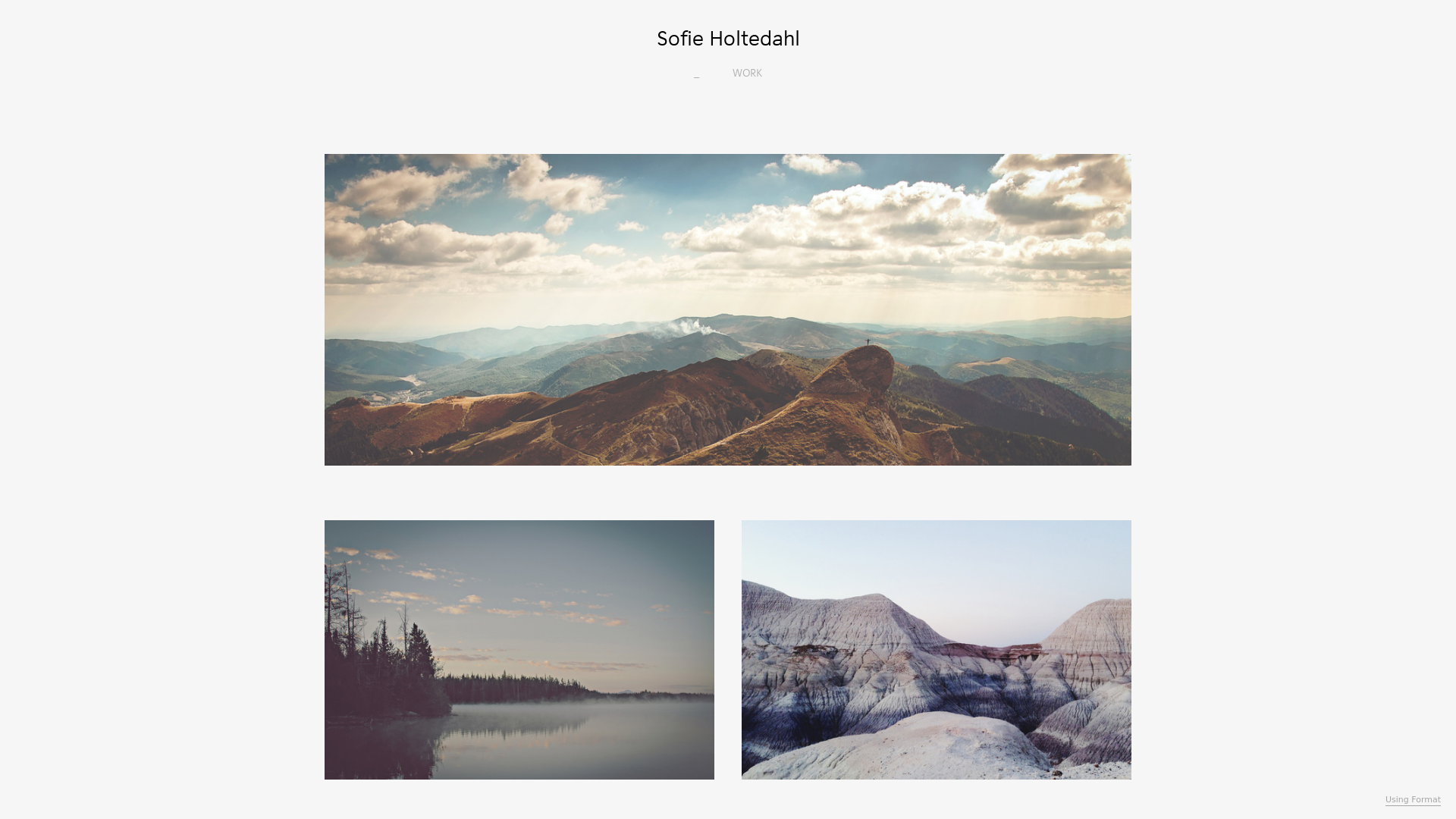 online photography portfolio