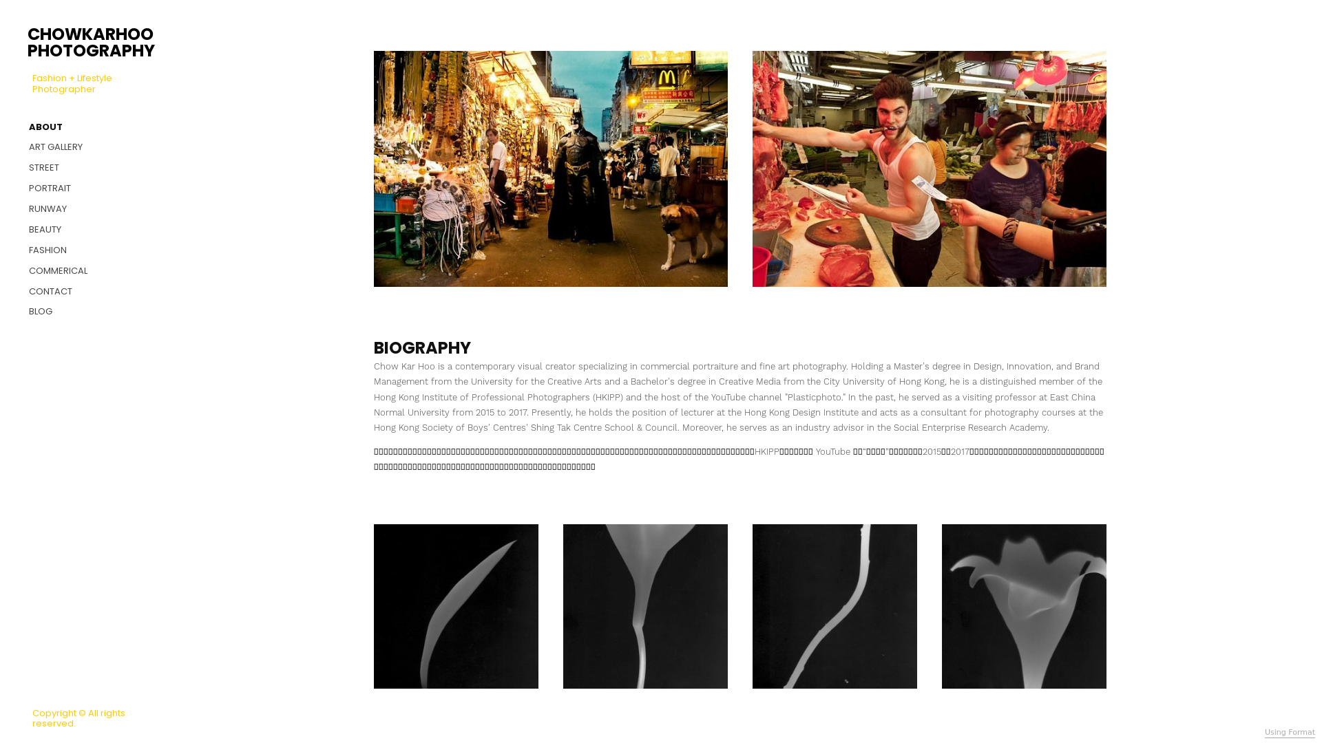 online photography portfolio