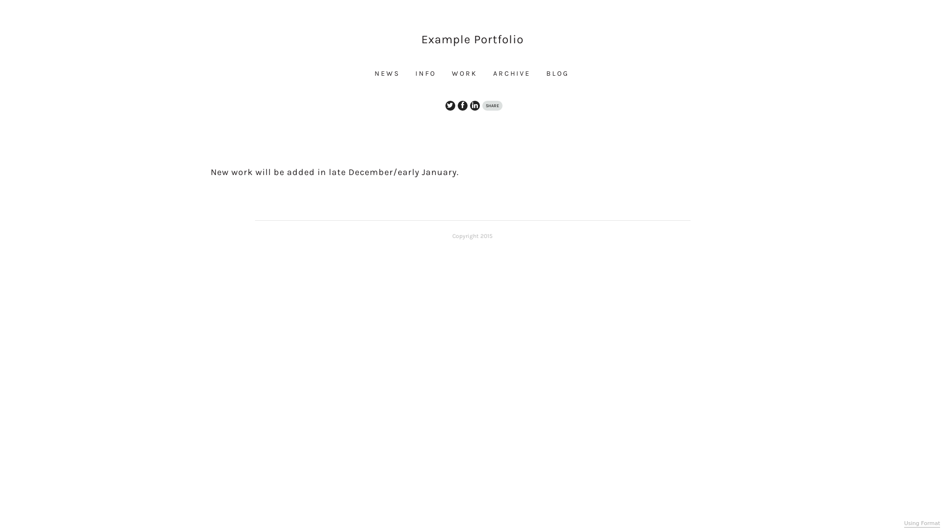 Format portfolio