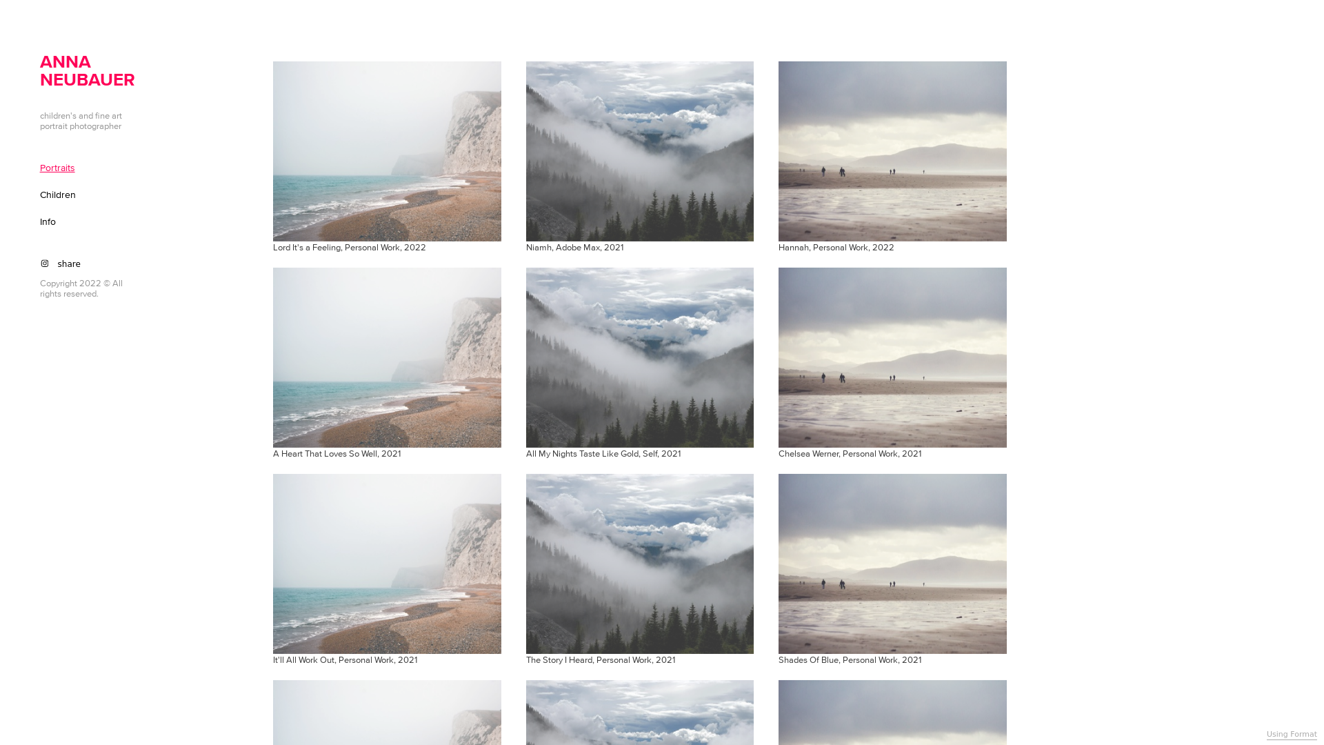 online photography portfolio