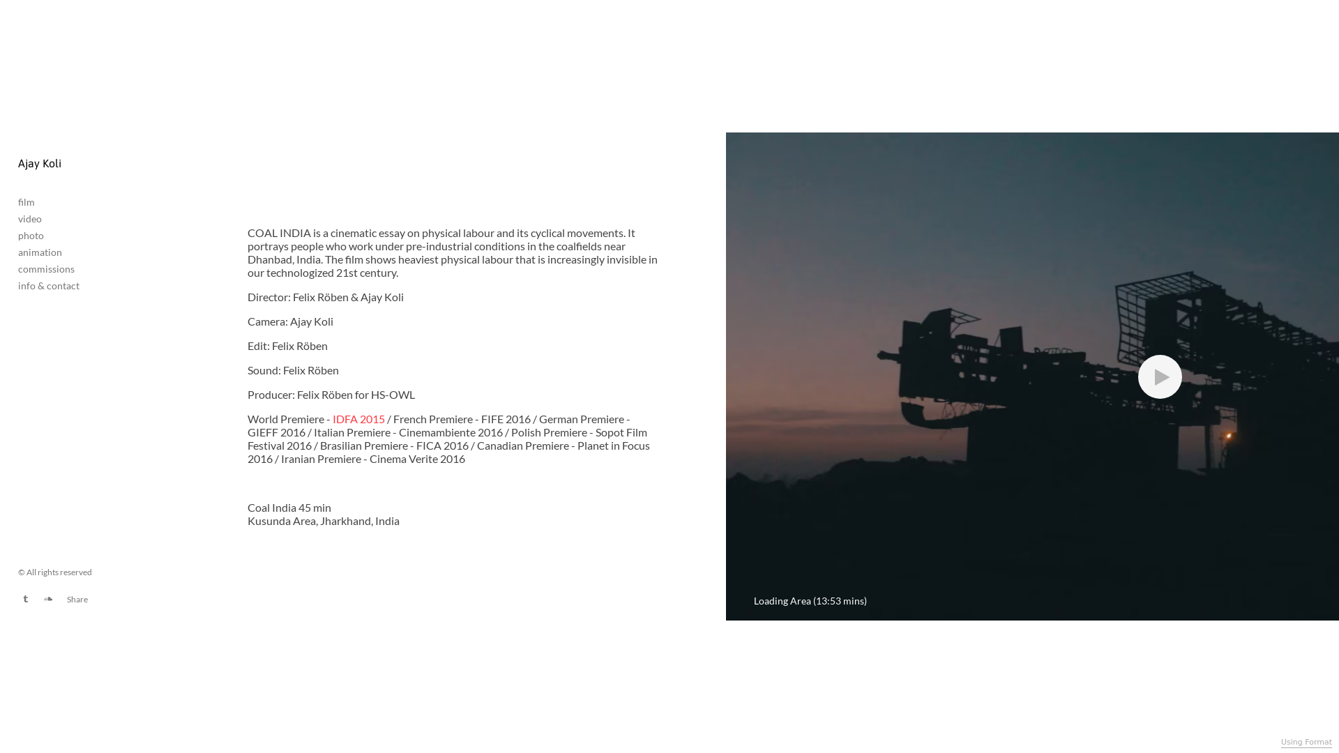 online photography portfolio