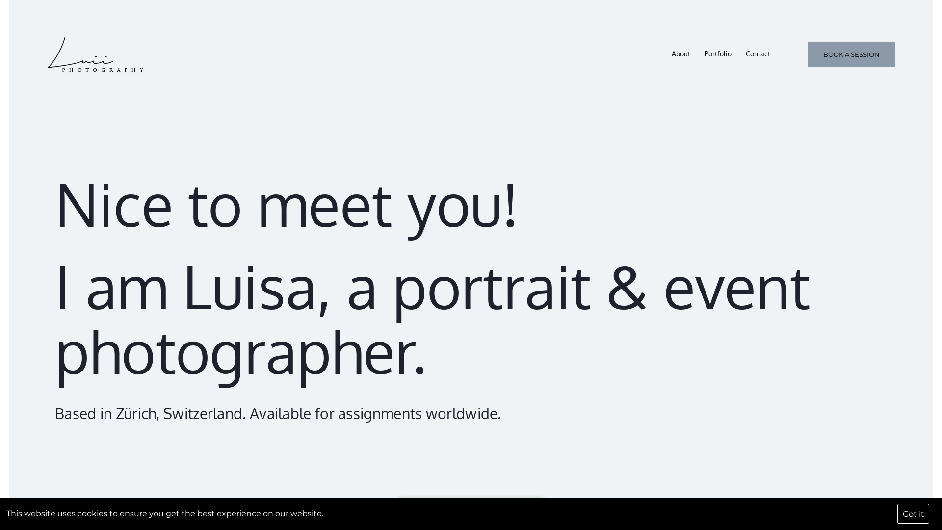 online photography portfolio