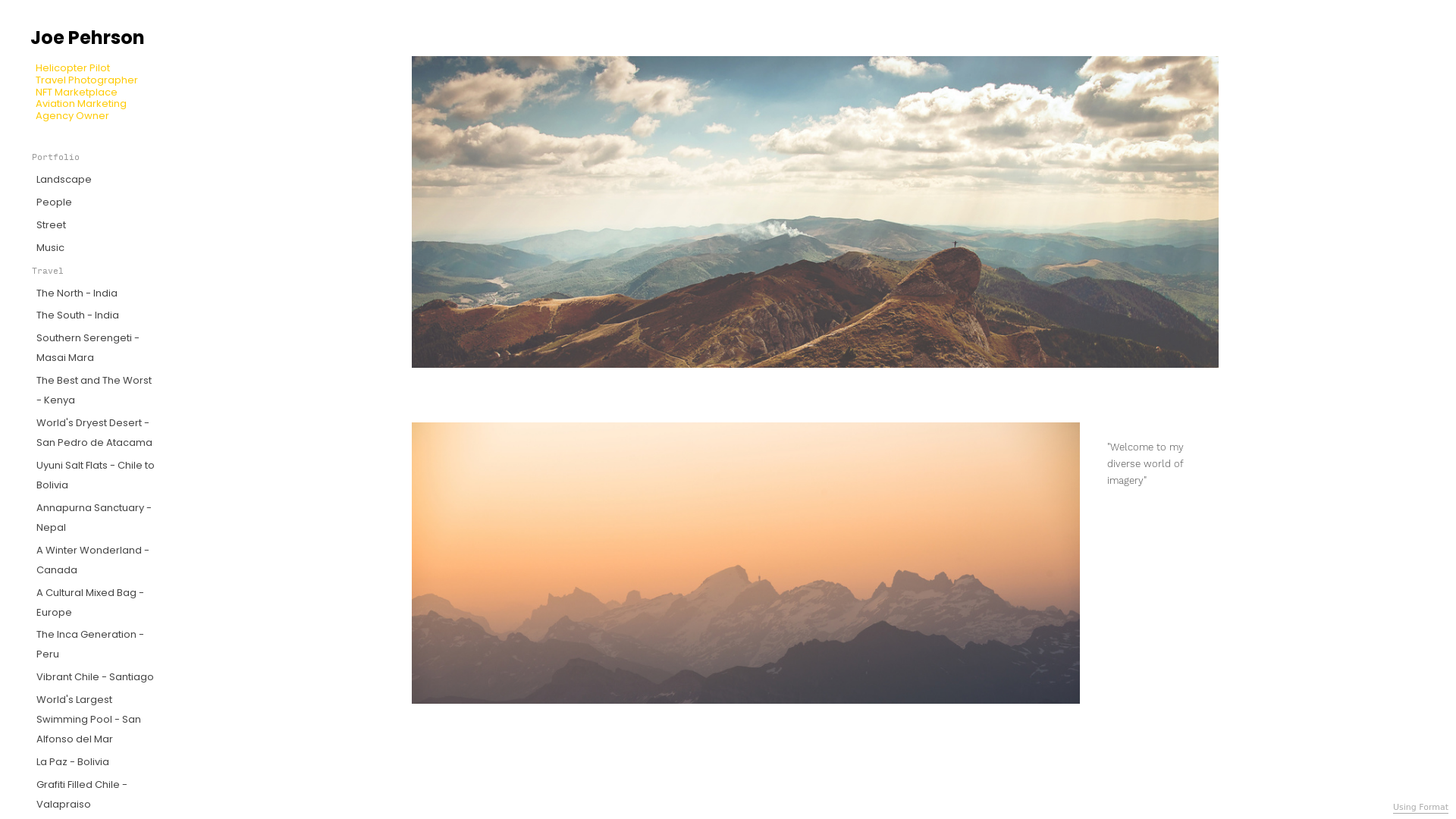 online photography portfolio