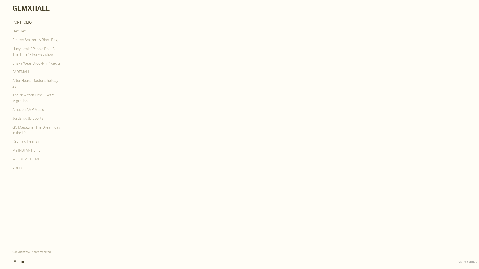 Format portfolio