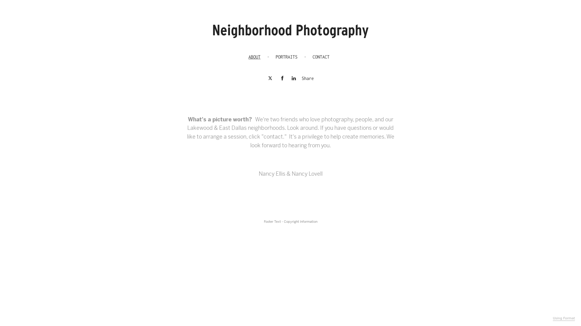 online photography portfolio