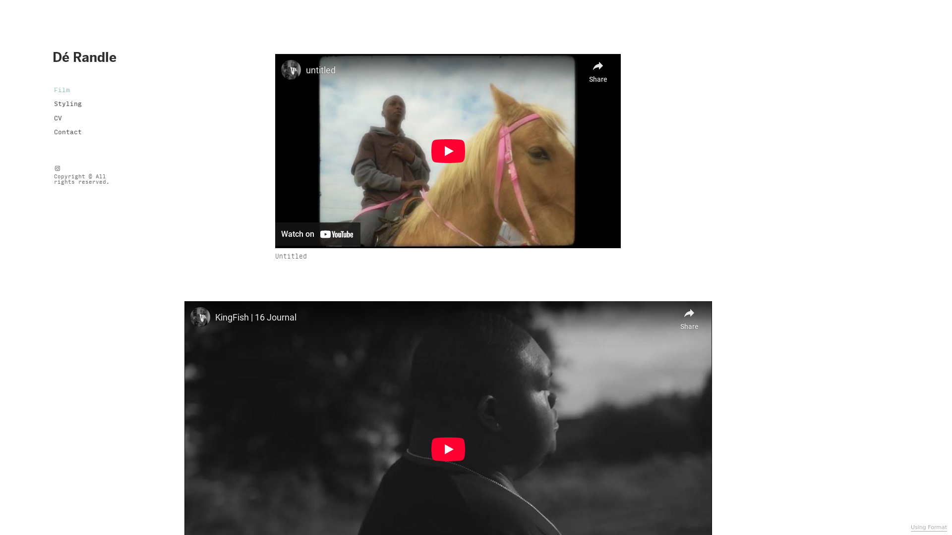 online photography portfolio
